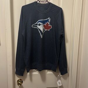 Toronto Blue Jays Navy Blue Crew Neck with Distressed Logo